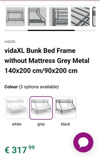 Triple bunk bed