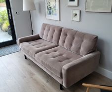 Contemporary Button-Back Sofa