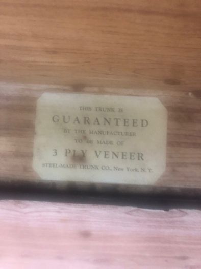 Antique 1950's Storage Trunk