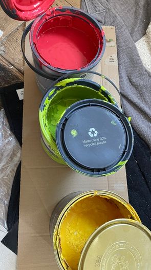 Green Red Yellow Paint