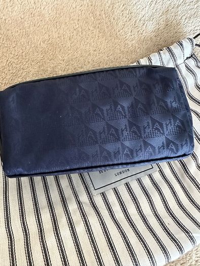 Anya Hindmarch girlie stuff pouch navy