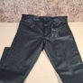 womens VERO MODA mid rise slim jeans pants trousers stretchy smooth black coated petite Size W 28 inch Image 7