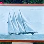 Large Framed Beken Of Cowes Creole 1939 Yacht Print 88cm By 68cm Image 2