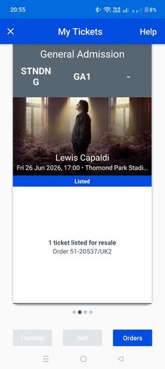 Lewis Capaldi tickets Thomond Park