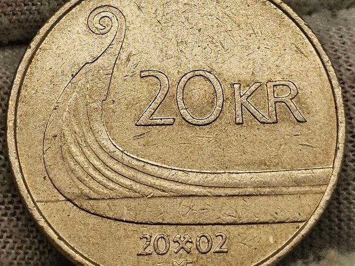 Norway 2002 20 Kroner Haralf V Coin