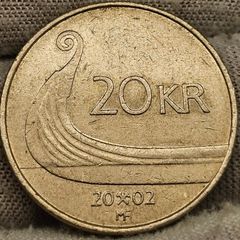 Norway 2002 20 Kroner Haralf V Coin