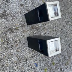 Business smoking area ashtrays