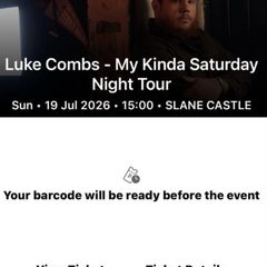 Luke combs tickets