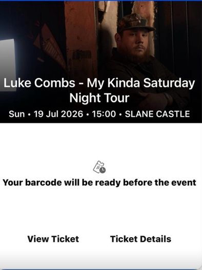 Luke combs tickets
