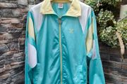 Vintage Legend 80s/90s tracksuit top  Vibrant colours Oversized look Size Medium