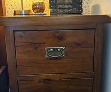 Set of Two, Two-Drawer Bedside Lockers