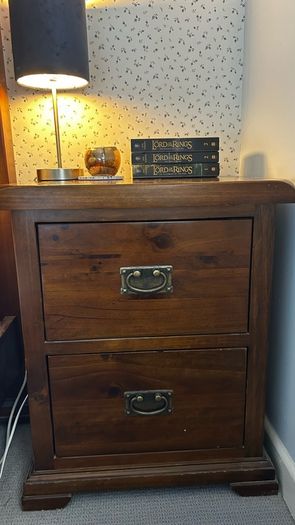 Set of Two, Two-Drawer Bedside Lockers