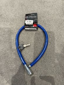 Bike lock with keys.