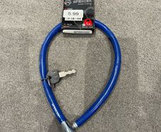 Bike lock with keys.