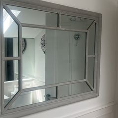 Window pane mirror