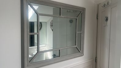 Window pane mirror