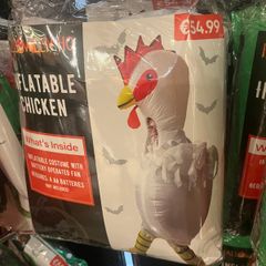 Kids Halloween costume- inflatable chicken