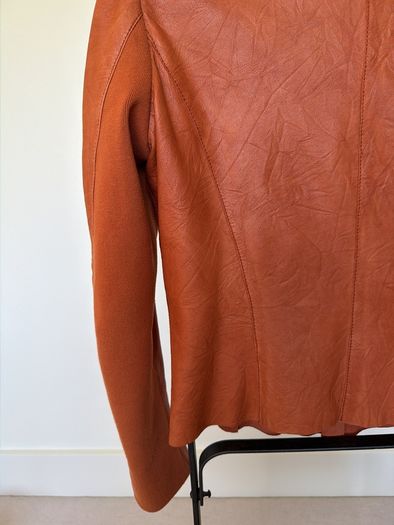 Cigno Nero Genuine Leather Jacket in Tan  UK 10 / EU 38