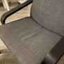Walnut & Grey Armchair Image 4