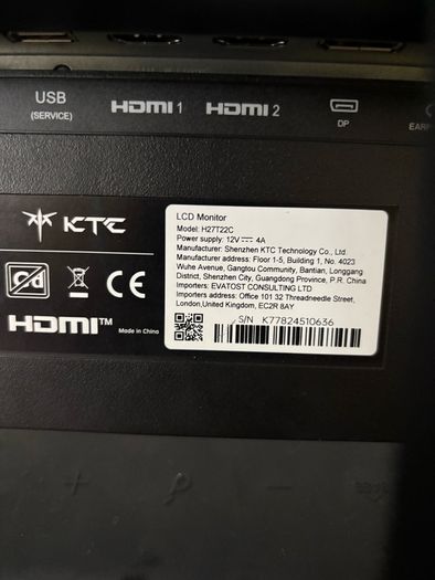 Ktc Gaming 1ms 2K OLED monitor