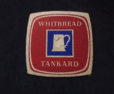 Whitbread Tankard , Gypsy Moth IV - Vintage 1960s Beer Mat/Coaster