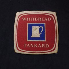 Whitbread Tankard , Gypsy Moth IV - Vintage 1960s Beer Mat/Coaster