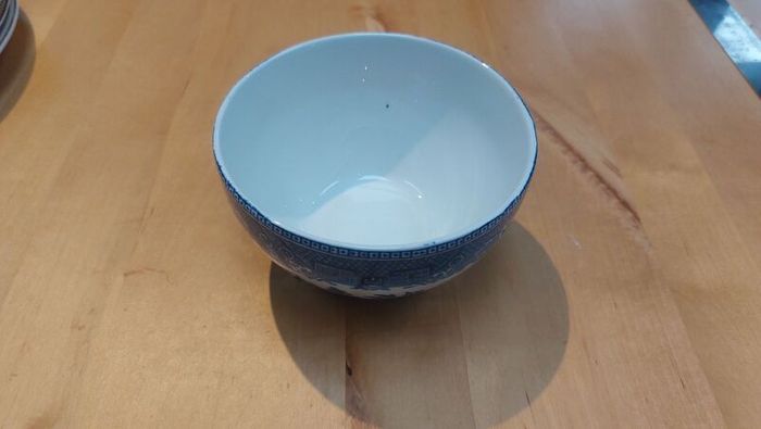 Vintage Arklow Pottery Willow Pattern (Without Gilt) Sugar Bowl - Replacements.com!!