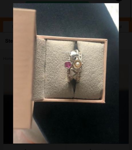 Sterling silver HHN designer ring