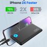 INIU Power Bank, Portable Charger 10000mAh Slimmest & Lightest High-Speed USB C Input & Output, PowerBank Triple 3A Phone Battery Pack, Travel Charger for iPhone 17 16 15 14 Plus Pro Samsung iPad etc Image 4