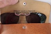 Vintage Polaroid Clip-On Sunglasses