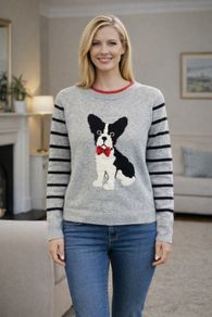 Ladies Jumper - Dog - Size 8
