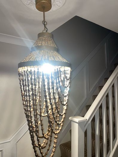 Beaded chandelier