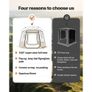 Pop up Bubble Tent, 3.05 x 2.75 m Waterproof & UV-Resistant, Clear Camping Tent Shelter Image 4