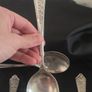 Collection of 11 Vintage Newbridge Silverware Celtic Dragon Design Spoons from Jurys Hotel Image 9