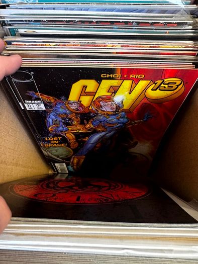 Image & Top Cow Long Comic Box w 320 comics for Sale