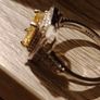 925 Silver Ring with Large Citrine Stone Image 3
