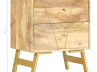 main image for ad Bedside Cabinet 40x30x50 cm Solid Mango Wood