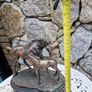 pewter horse an foul beautiful piece Image 2