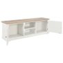 TV Cabinet White 110x30x40cm Engineered Wood Image 3