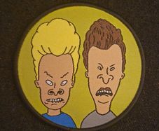 Bevis and butthead, cloth patch.