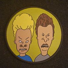 Bevis and butthead, cloth patch.
