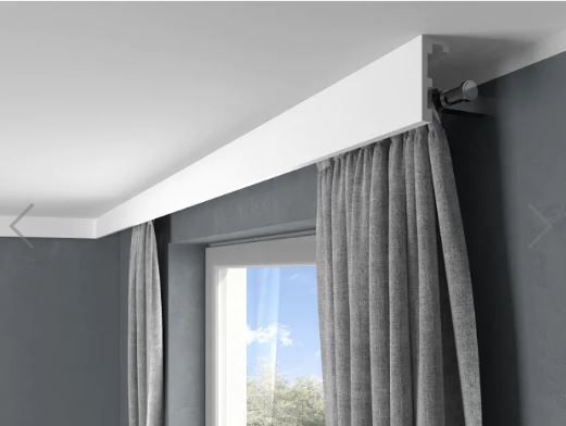 Curtain moulding profile with Led option 2 metres lenght
