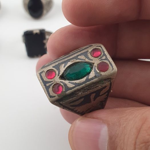 Antique Heritage Ring Collection 15 Rustic Brass Jewellery Pieces