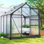 Large 6 x 6ft Polycarbonate Greenhouse Image 7