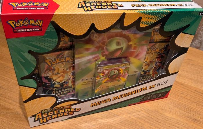 Pokemon Ascended Heroes Mega Meganium ex box