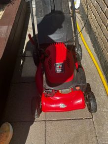 petrol lawnmower