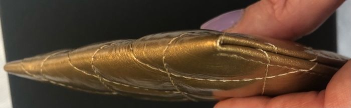 Chanel gold cardholder