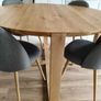 EZ Living solid wood round dining table 160 cm Image 6
