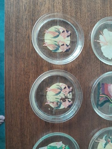 Art Deco Pin Up Drink Coasters
