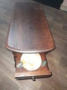 Beautiful Antique Smokers Table with Ashtray in Drawer,